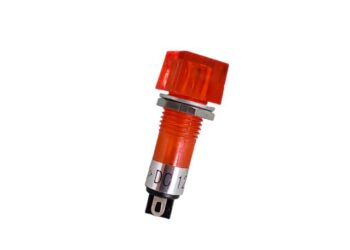 OJO DE BUEY 12V ROJO CUADRADO