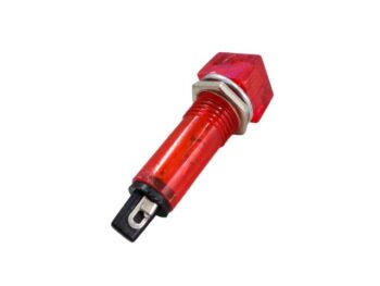 OJO DE BUEY 220V ROJO CUADRADO SIN CABLES