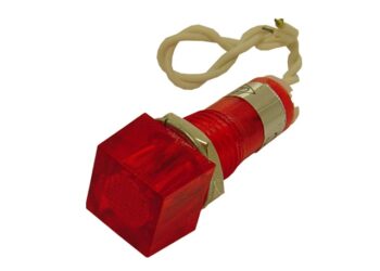OJO DE BUEY 220V ROJO CUADRADO 10MM