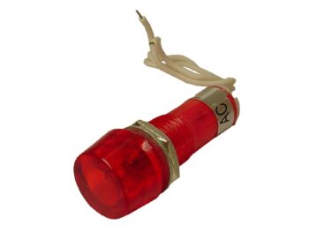 OJO DE BUEY 220V ROJO REDONDO 10mm