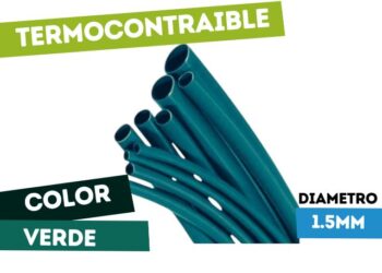 TERMO1.5 TERMOCONTRAIBLE 1.5mm X METRO VERDE